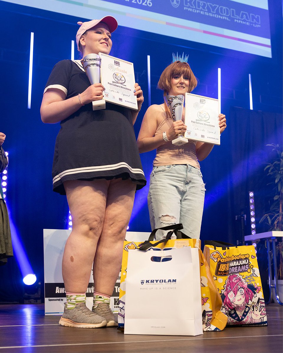 DoKomi's tweet photo. What an incredible preliminary round at DoKomi 2026!

Congratulations to the winners:

Special Prize: Kuricaet_cosplay and Nijurah
Second Place: Miss_trisch and Ru_Cher_
Team Germany 2026: Lazui and Muffin_in_wonderland

Thank you so much for this wonderful preliminary round!

We would also like to thank our sponsors, who made this preliminary round possible:
Kryolanofficial
dokomi_expo
Cosplayshop
Stoffdeale

#cosplay #CosplayGermany #CosplayCommunity #CosplayContest #Dokomi