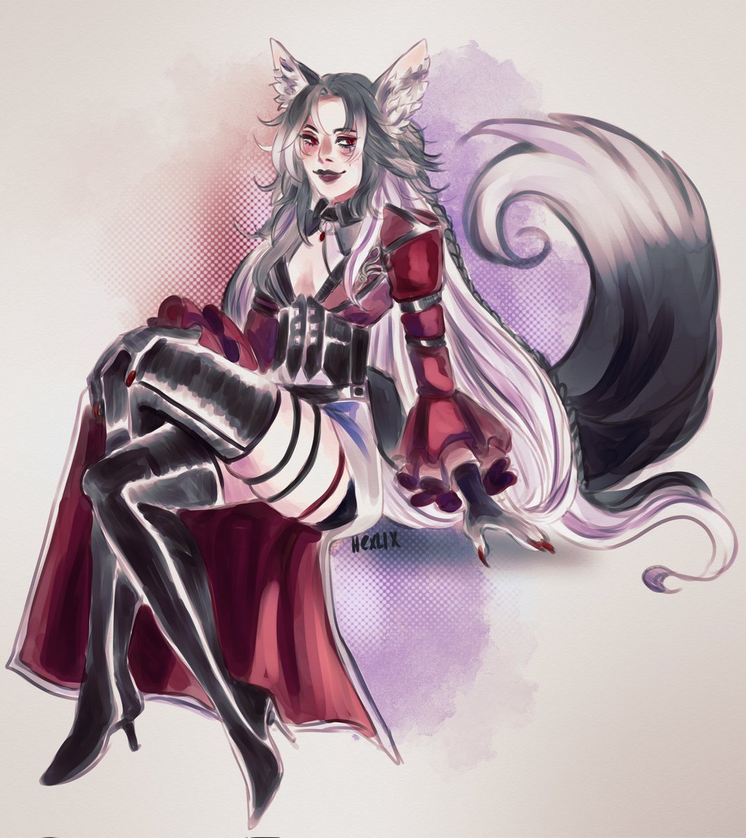 NinjaPottery's tweet photo. @Distrbeachboy My girl Ori done by https://t.co/E75UO4Vp2A (yes this is the Arlecchino idol outfit from that one Hoyofair video) https://t.co/jqrdFdSUKM
