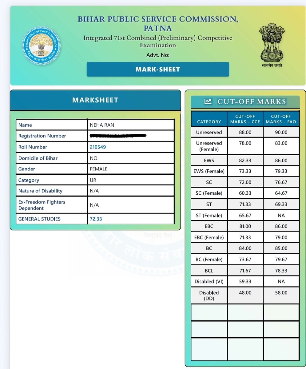 Neha_verma_38's tweet photo. Koi bpsc pre k liye koi ache teacher and study sources mention krdo 🙏  .. 
Last year I endup with 72 marks, cutoff was 78🥲 https://t.co/QHf0PPchLT