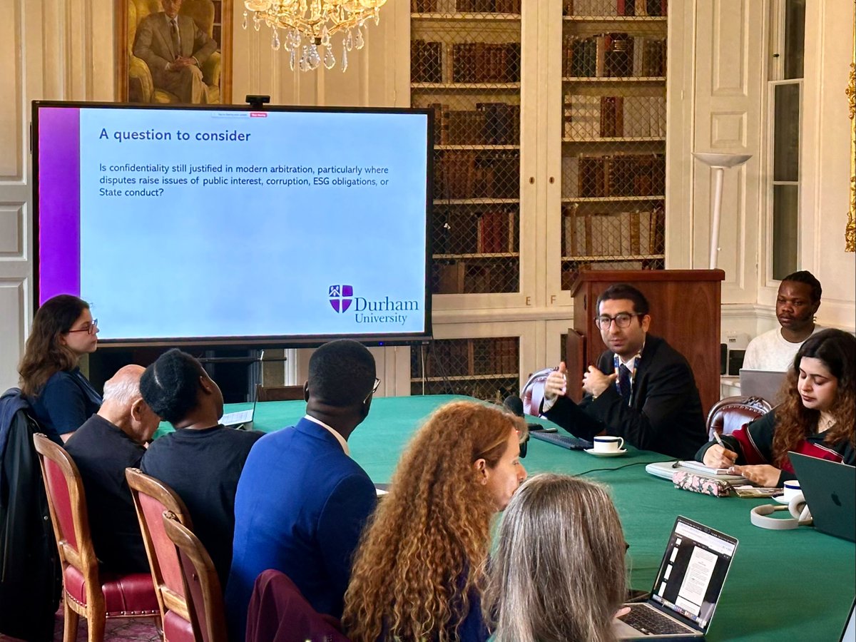 oxfordPIL's tweet photo. For this week’s PIL Research Seminar, Dr Can Eken, an academic visitor at the Faculty of Law, presented on the topic “Confidentiality and Legitimacy in International Commercial Arbitration: Are They Mutually Exclusive?” followed by a discussion with our Research Group members. https://t.co/MHjwXCTyNz