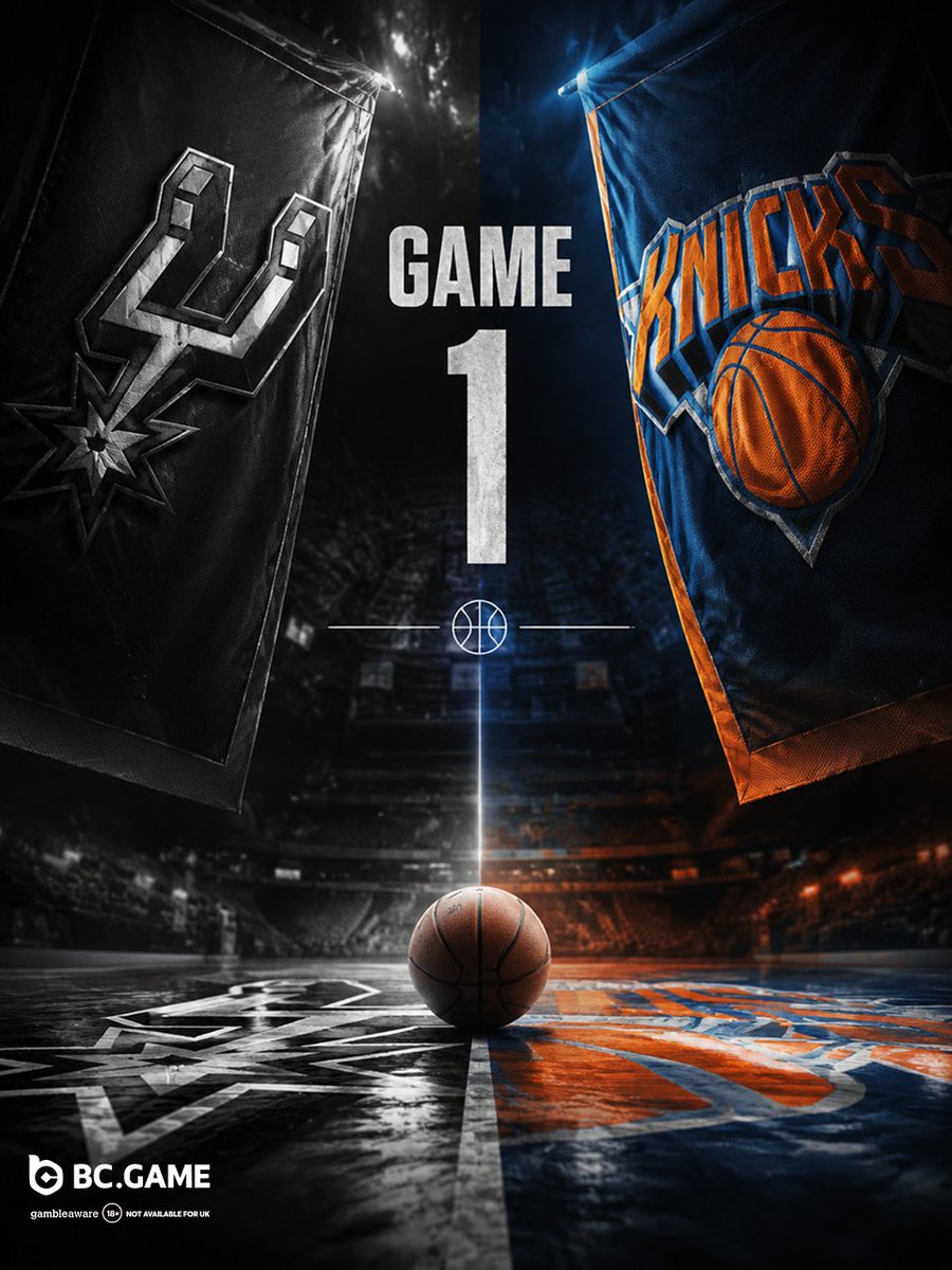 bcgame's tweet photo. Spurs vs Knicks — the war is ON! 🔥

Who’s taking the series lead?

Back your squad with the best odds on https://t.co/75wFXJKv9R! 💰 https://t.co/AHoSfiEwW9