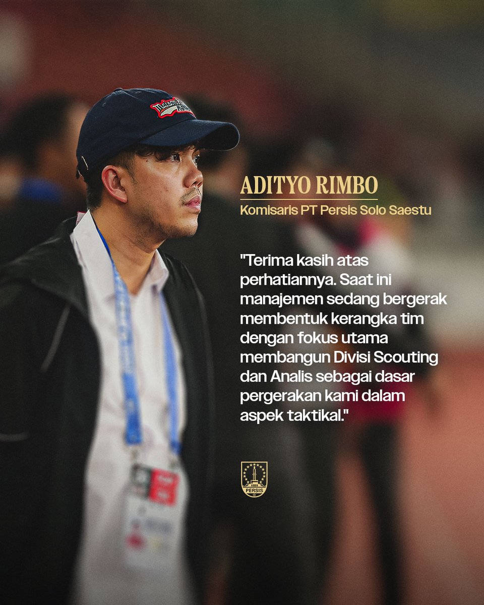 persisofficial's tweet photo. 📝 Pernyataan resmi dan perkembangan terkini dari Komisaris PT PERSIS Solo Saestu, Adityo Rimbo, terkait persiapan kerangka tim serta langkah strategis klub menghadapi musim baru.

#LaskarSambernyawa https://t.co/xwUIMpVayn