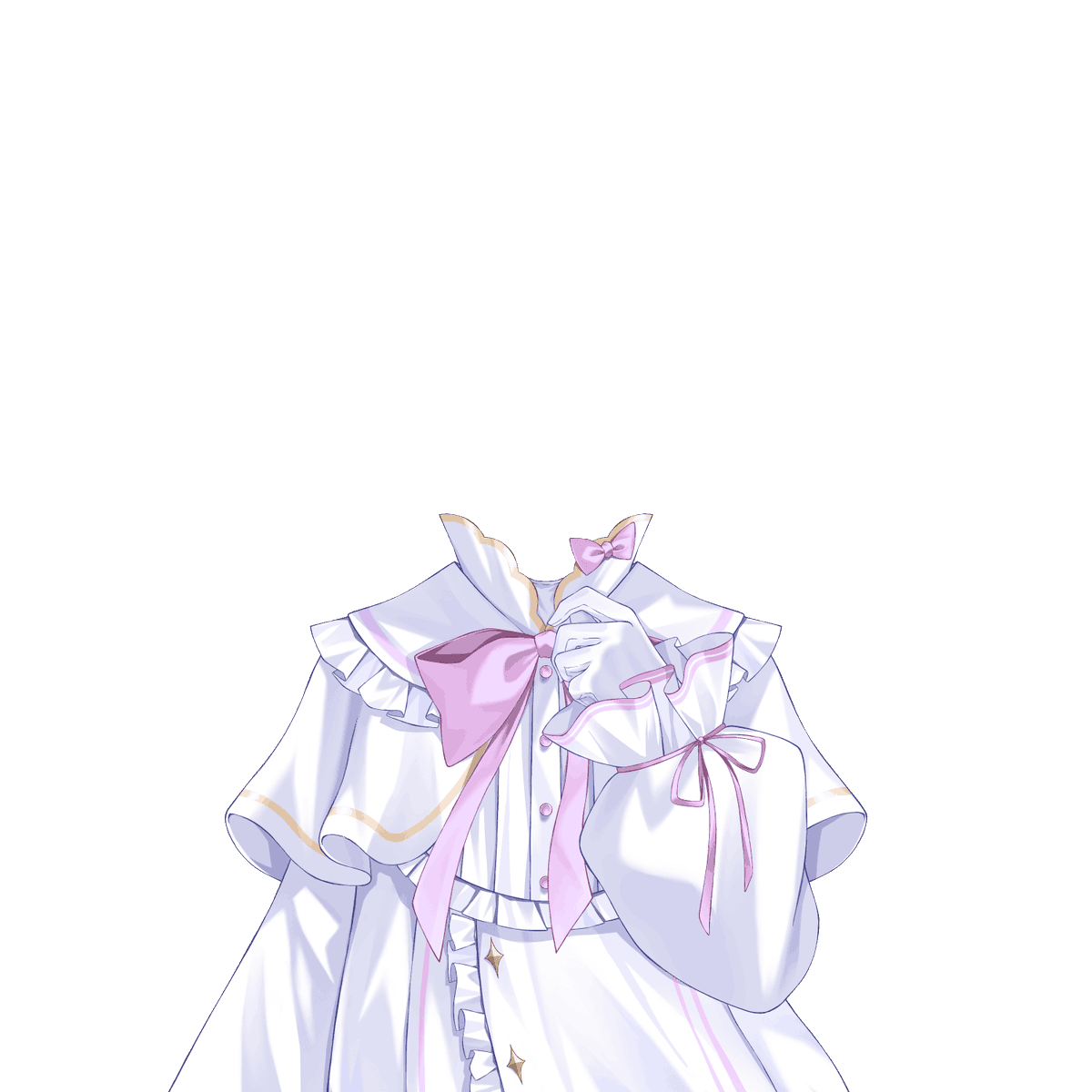 itami_riya's tweet photo. 【フリーVtuber衣装】
ロリータ2種まとめ②

使用条件：リポスト、引用RP
加工・加筆OK

白基調のロリータ衣装をまとめてみました。パート2です。
今回は白×ピンクで統一してます。
ぜひ使ってみてください🙇
　＃Vtuber素材　＃VTuberAssets https://t.co/LwypWj3GIB
