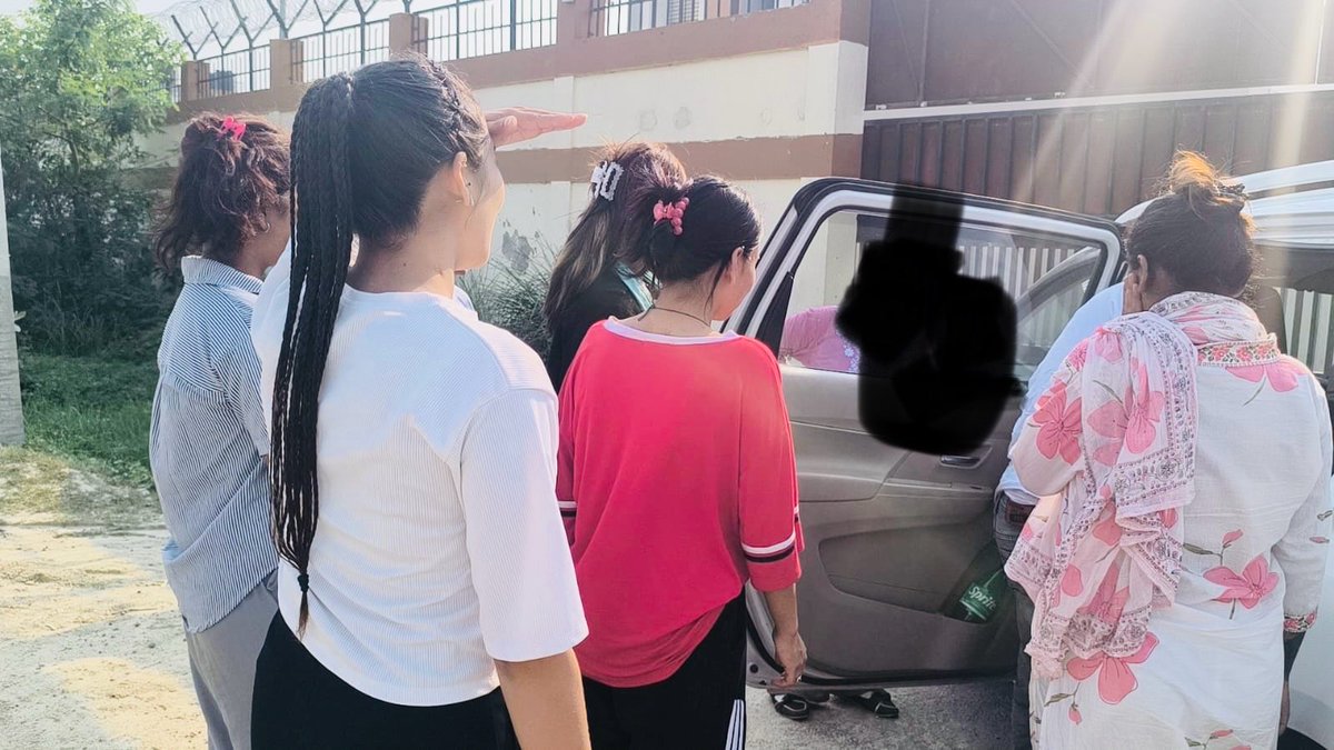 EONIndia's tweet photo. As part of its anti-human trafficking efforts, the Embassy, in coordination with Aafanta India Foundation, rescued and safely repatriated six Nepali girls and young women aged 16 to 25 to Nepal on 2 June 2026.

They had been lured to India with false promises of jobs and income. https://t.co/97jp2NXXqm