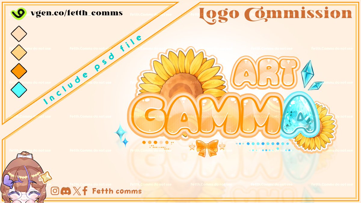 FetthComms's tweet photo. ✦ Logo Commission Result 💜✨
╰┈➤ Vgen :: https://t.co/PiuTU2io7O
Tysm for ordering 🛍
#vgen #vgenopen #vgencommissions #logo #commission
♡ &amp; ↻ is very appreciated <3 https://t.co/LBisxsT3J6