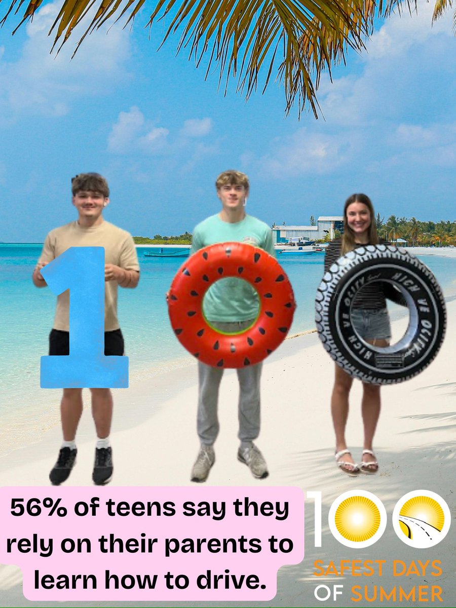 KimHaney13's tweet photo. Week 2 #100SafestDaysofSummer Parents can make a huge influence on their teens driving behaviors #impactteendrivers #nrsfsquad #FCCLA #SADDNation #WeSaveLives #100sdos https://t.co/NcMFLuNX7E