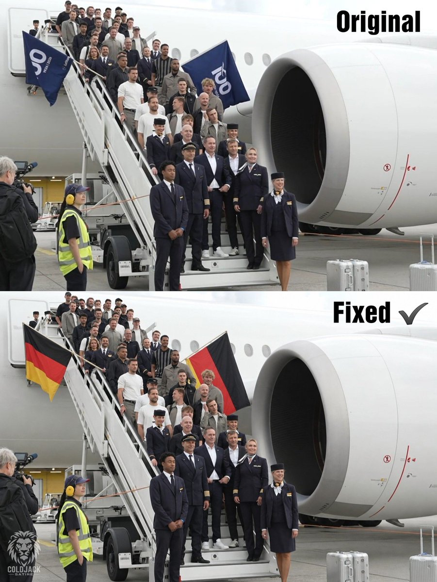 TheColdJack's tweet photo. Fixed: DFB-Team hebt Richtung WM ab https://t.co/VymWyasbQM