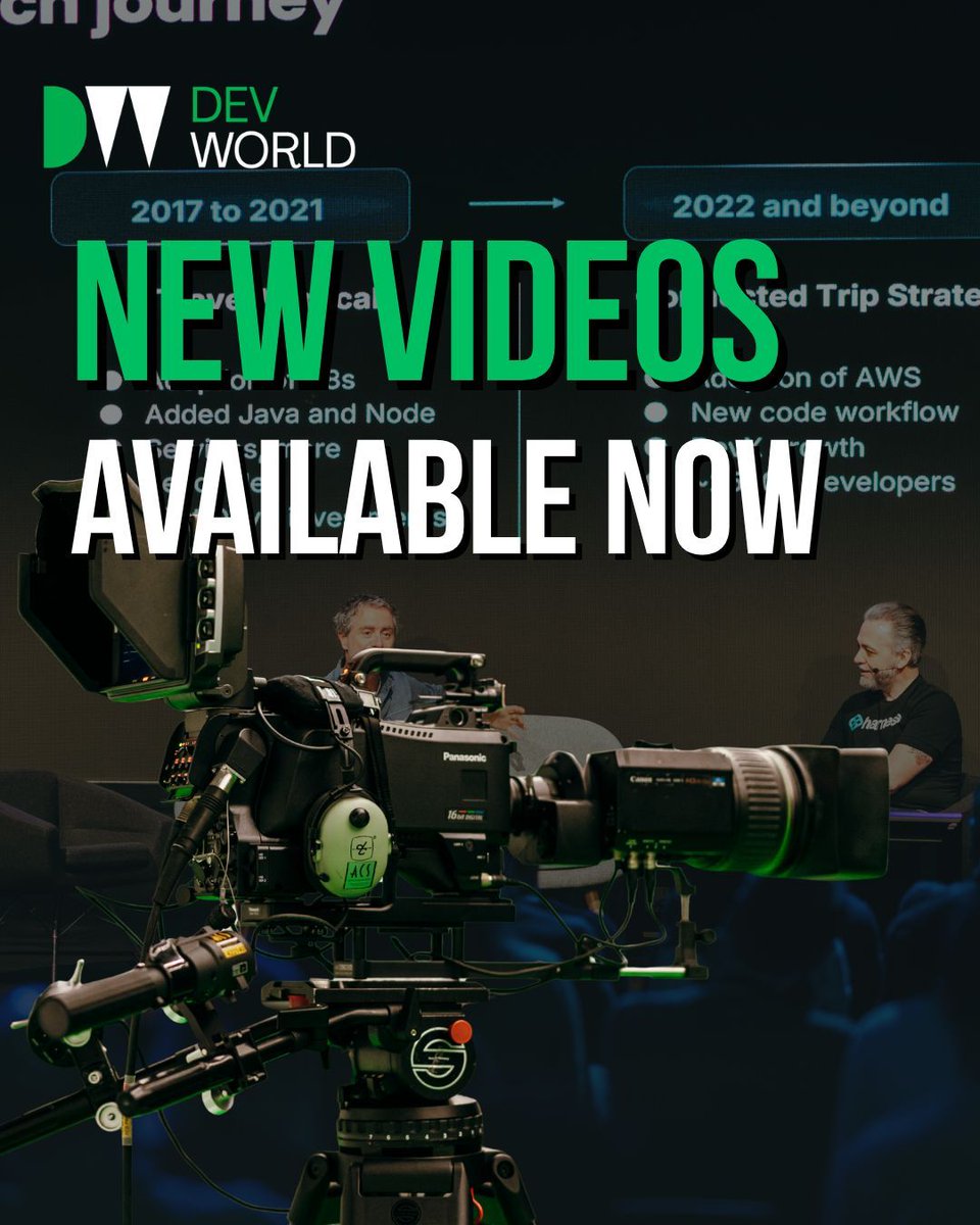 devworld_conf's tweet photo. A new batch of videos are up and available to watch on the DEVWorld YouTube channel.

Head here to check them out: https://t.co/M2idheAJ0n

Featuring talks from:

Wei Hu Senior Vice President of Development at Oracle

Niels Groeneveld Platform Architect at Cegeka

Christian Boelle Principle Product Manager at T-Systems International

Luuk Hofman Solutions Engineer at Cloudflare

Ricardo Goncalves from Checkmarx

Marat Kenzhebulatov Senior Software Engineer at https://t.co/GwvyhkkfwD

Ben Greenberg @hummusonrails Senior Developer Relations Engineer at @arbitrum 

Magdalena Szumna Founder of INDIGO Diversity Consulting, Gabrielle Tang Software Engineering Manager at Sympower, Nikhita A. Founder & Consultant at Purple inc. 

Kemo Camara Founder and CEO of Omek, and Gwen Kolader Strategic Advisor on Culture & Leadership at CL Global

Thank you again to all of last year's speakers! And we hope to welcome them for DEVWorld 2027!

If you're interested in knowing more and joining the 2027 waitlist visit https://t.co/P62y5WsmEx 

#devworld2026 #devworld2027 #devworldconference