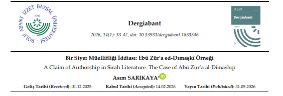 asimmsarikaya's tweet photo. "Bir Siyer Müellifliği İddiası: Ebû Zür‘a ed-Dımaşkî Örneği" başlıklı çalışmam yayımlandı. Siyer ve hadis literatürü çalışmalarına mütevazı bir katkı sunması temennisiyle.
https://t.co/FWNpkiosZS https://t.co/fZAUyWfq9d