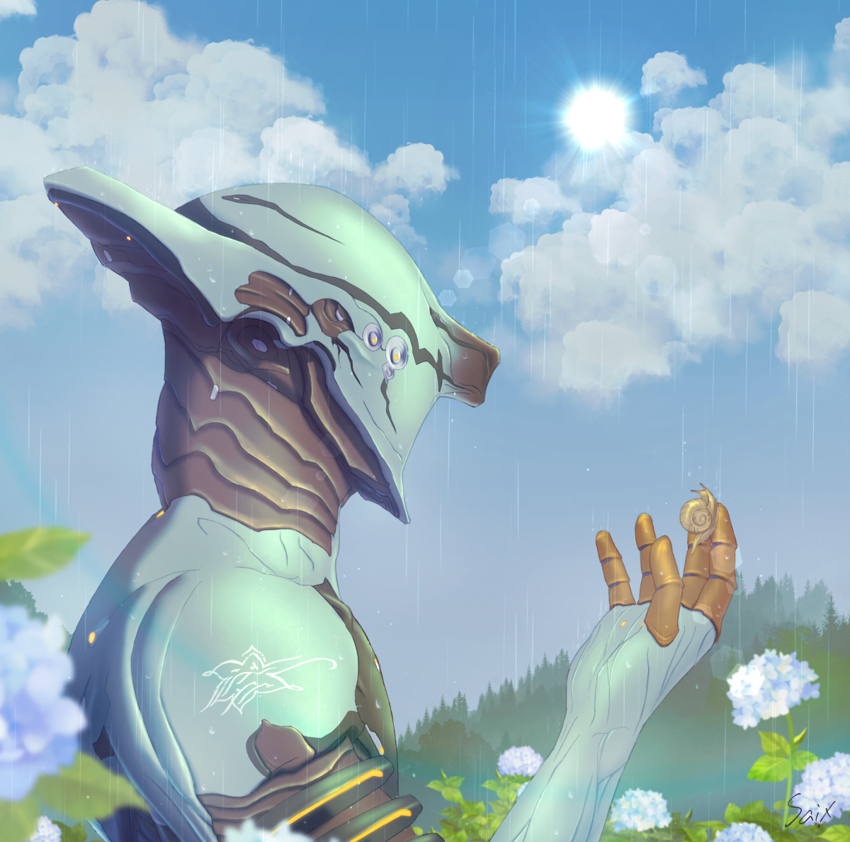 sx035s's tweet photo. Volt「かたつむりさん！かわいいね」
#warframe #warframefanart https://t.co/N3q9fKNL8i