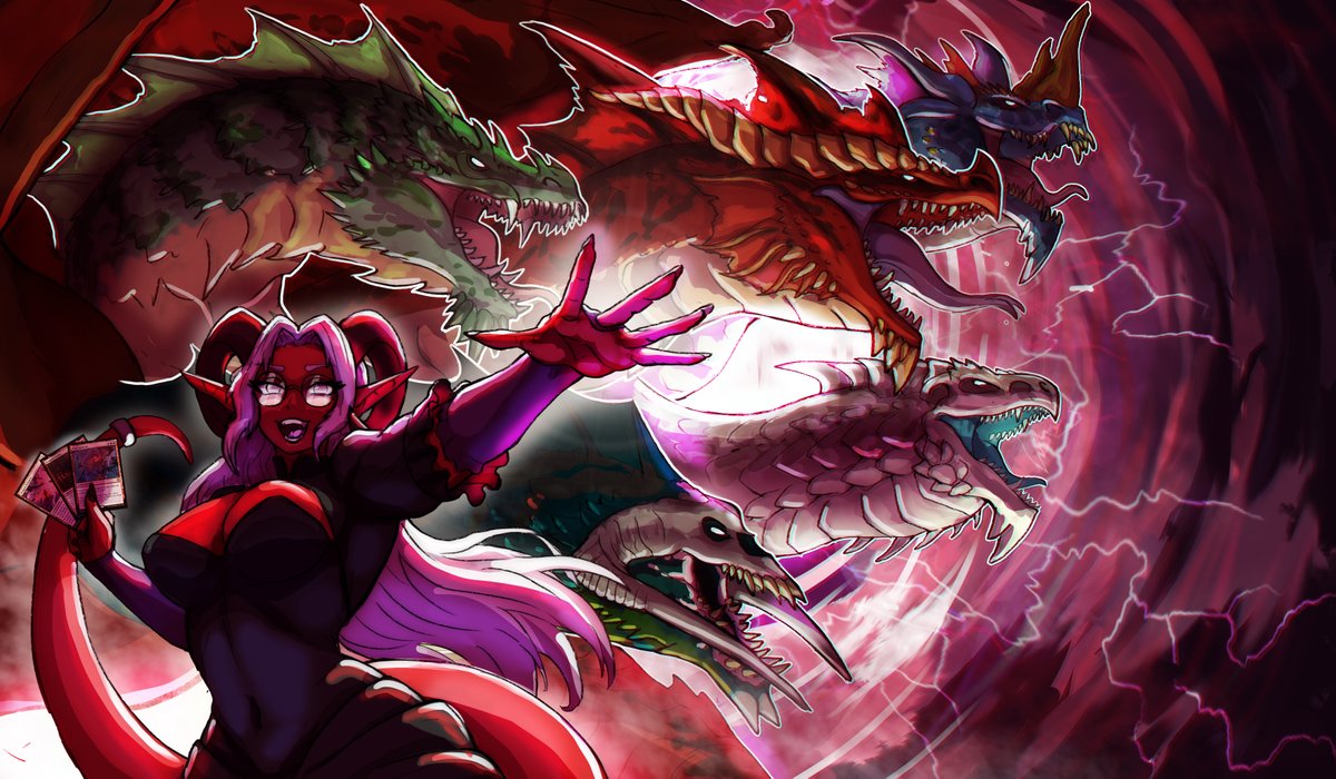 AspectDragons's tweet photo. "And with my seven mana up, I cast TIAMAT !"
playmat size drawing !
@TieflingMelissa https://t.co/W60X2V8OMi