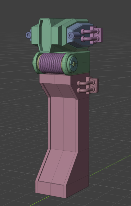 satone42create's tweet photo. ZAKU PHANTOM wip
皆さんお久しぶりです。
現在こんな感じです。
前回に引き続き
MSメンテナンスヘッドの
制作を行いました。
今回は中央にケーブルの
台座を制作しました。
ケーブルは
スクリューモディファイアを
使用して巻きました。
#3DCG
#CG勉強日記
#Blender
#Blender初心者
#b3d https://t.co/va53S5H6OI