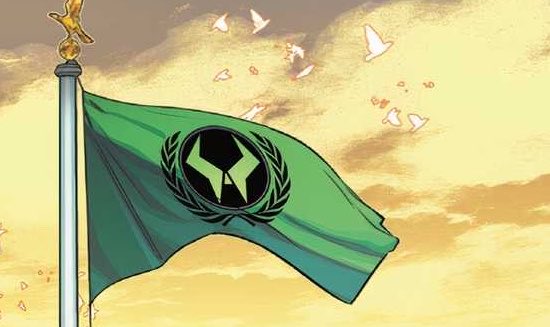 DocDoomBRA's tweet photo. De fato existem muitas outras inclusive em períodos diferentes… 

Ex: a da águia negra e fundo vermelho ou a que representa a latveria e todos os seus territórios

Assim como a bandeira oficial dita no Atlas da Marvel que até onde eu sei, não foi usada antes (e não desde então). https://t.co/zxThNeqYcp