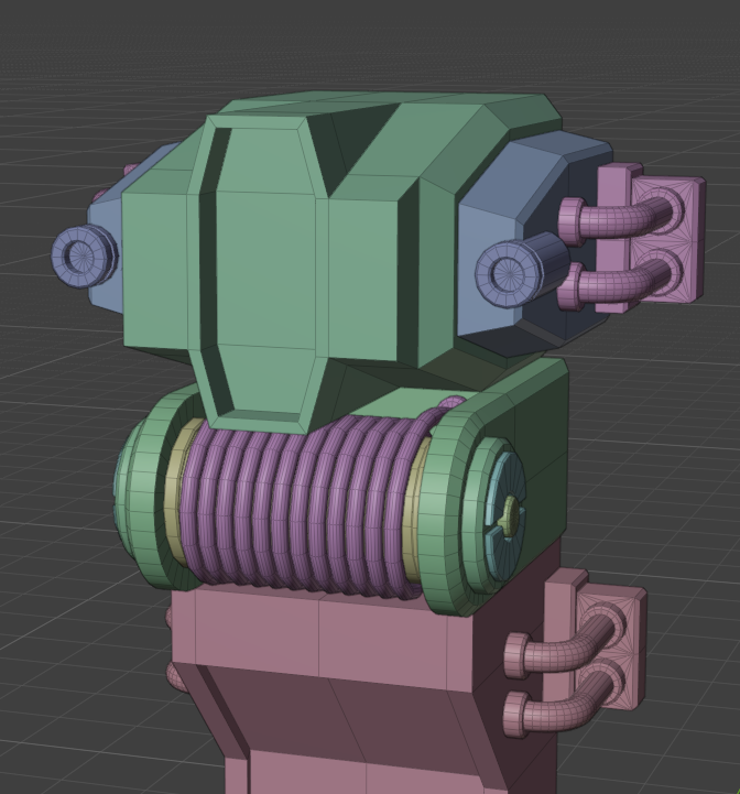 satone42create's tweet photo. ZAKU PHANTOM wip
皆さんお久しぶりです。
現在こんな感じです。
前回に引き続き
MSメンテナンスヘッドの
制作を行いました。
今回は中央にケーブルの
台座を制作しました。
ケーブルは
スクリューモディファイアを
使用して巻きました。
#3DCG
#CG勉強日記
#Blender
#Blender初心者
#b3d https://t.co/va53S5H6OI