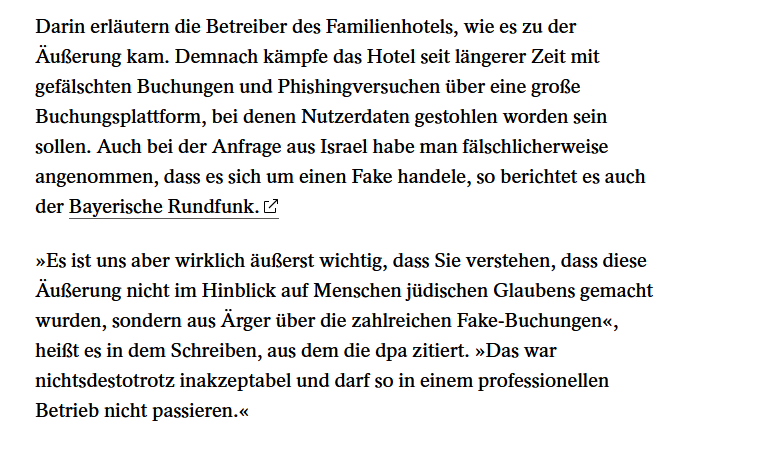 Wupper12's tweet photo. @derspiegel Die Rechtfertigung macht es ja noch schlimmer. Weil man es für einen Fake hielt, schrieb man, es seien keine Juden erlaubt? Wie bitte!? https://t.co/cDgzouQ3tL
