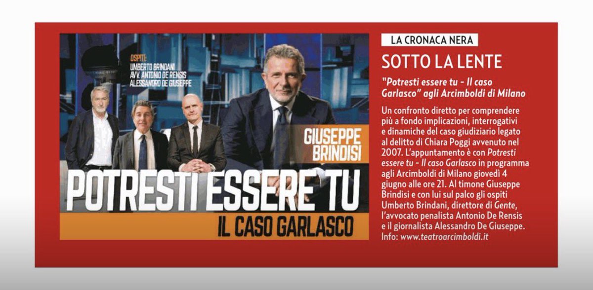 giusbrindisi's tweet photo. Toh…

#Garlasco
@genteonline https://t.co/WtrQpEpbgx