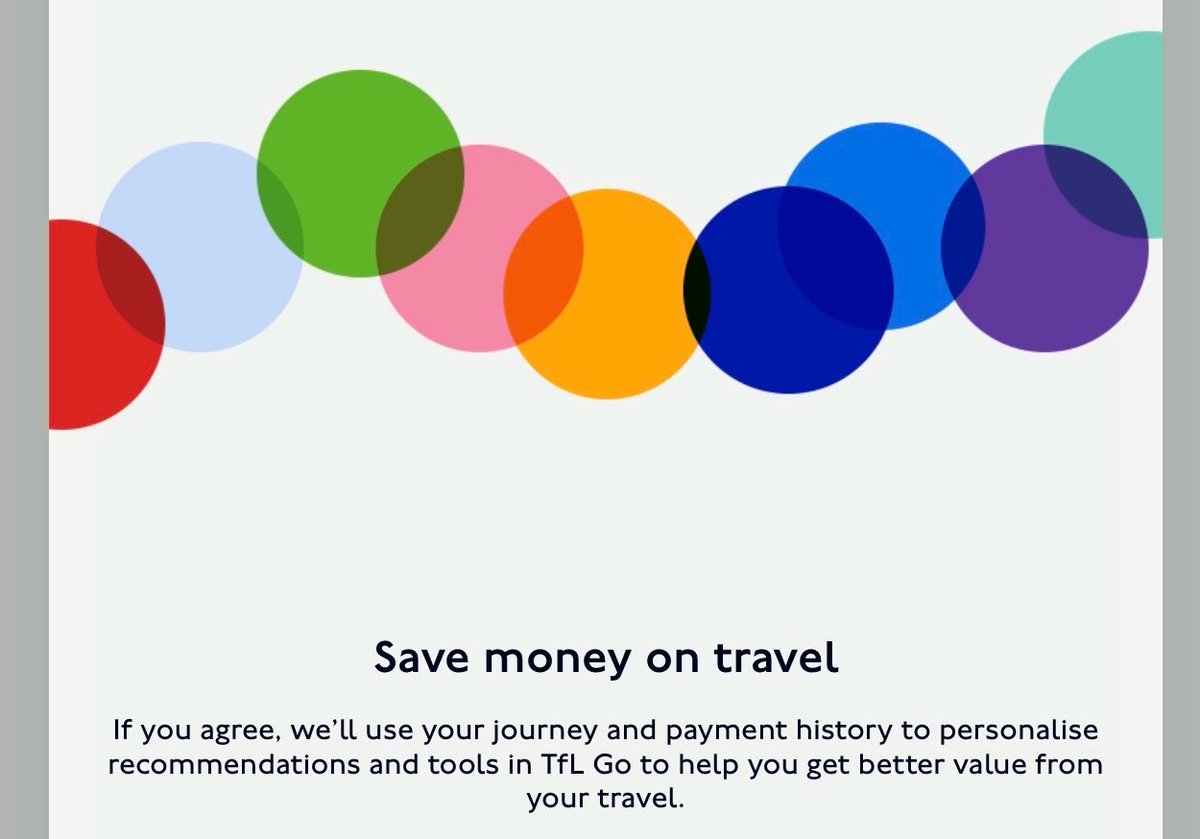 permutans's tweet photo. Interesting, TfL Go now offers to “personalise recommendations” to let you know about upcoming fare caps https://t.co/IwhqHJeB6D https://t.co/i14L1z2tXm
