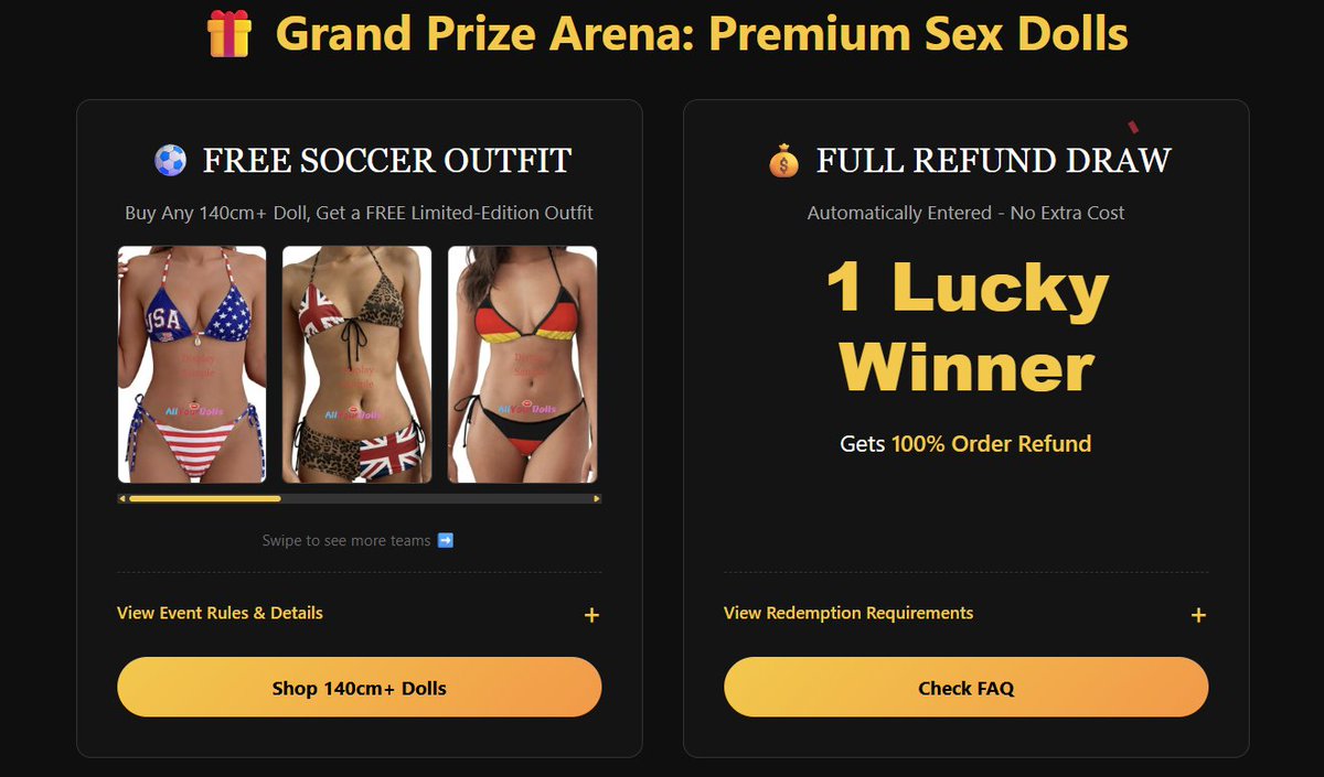 AllYourDolls's tweet photo. 🔥 RETWEET TO WIN A FREE MASTURBATOR! 🔥
⏳ Only 4 Days Left! 
🎁 To Enter: 
✅ Retweet this post 
✅ Tag @AllYourDolls 
✅ Before June 8, 11PM LA Time 
🎉 Join our 3rd Anniversary Carnival! Place an order during the event for a chance to get your entire order FREE! 🍀 Good luck! https://t.co/5EoSv42boN