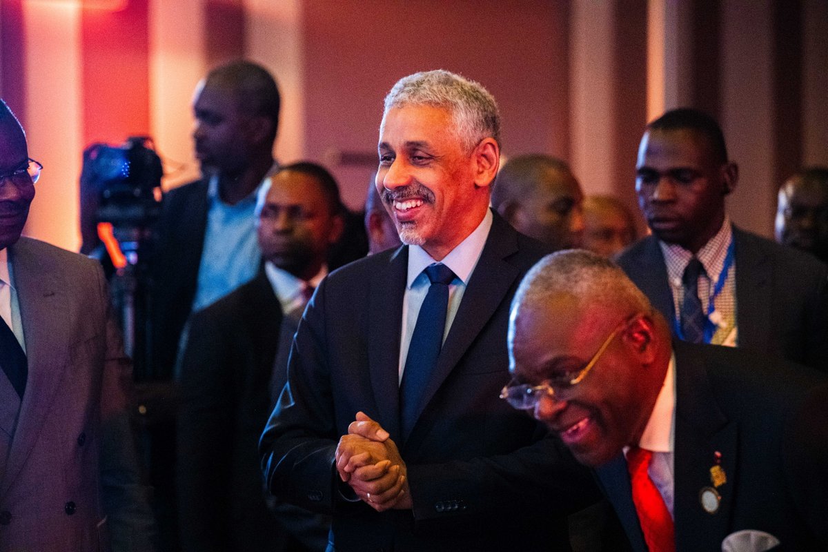 BankerMagazine's tweet photo. Honoured to have had Dr. Sidi Ould Tah, President of the African Development Bank Group, join us at the 20th African Banker Awards in Brazzaville. A fitting presence on a landmark night for African banking. 🌍

@AfDB_Group https://t.co/KQzajjOUWp