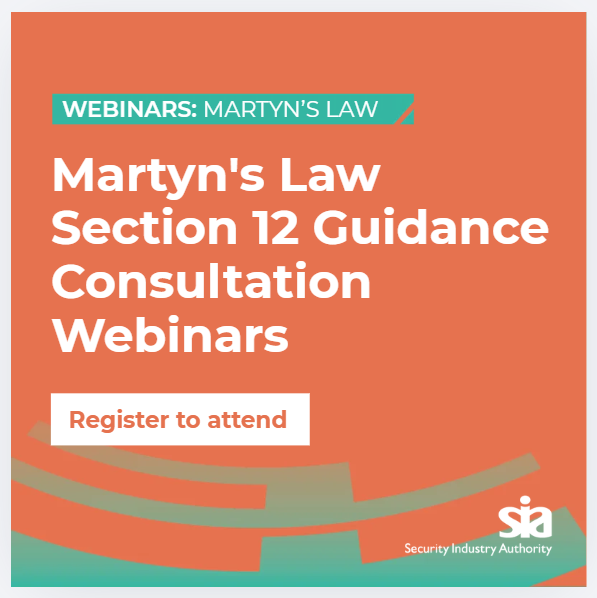 SIAuk's tweet photo. Are you preparing for Martyn's Law? Join our upcoming consultation webinars - next one today at 12:30pm!

Sign up here: https://t.co/0QvX5ZO7oR  

#MartynsLaw https://t.co/8O53uEpB7j