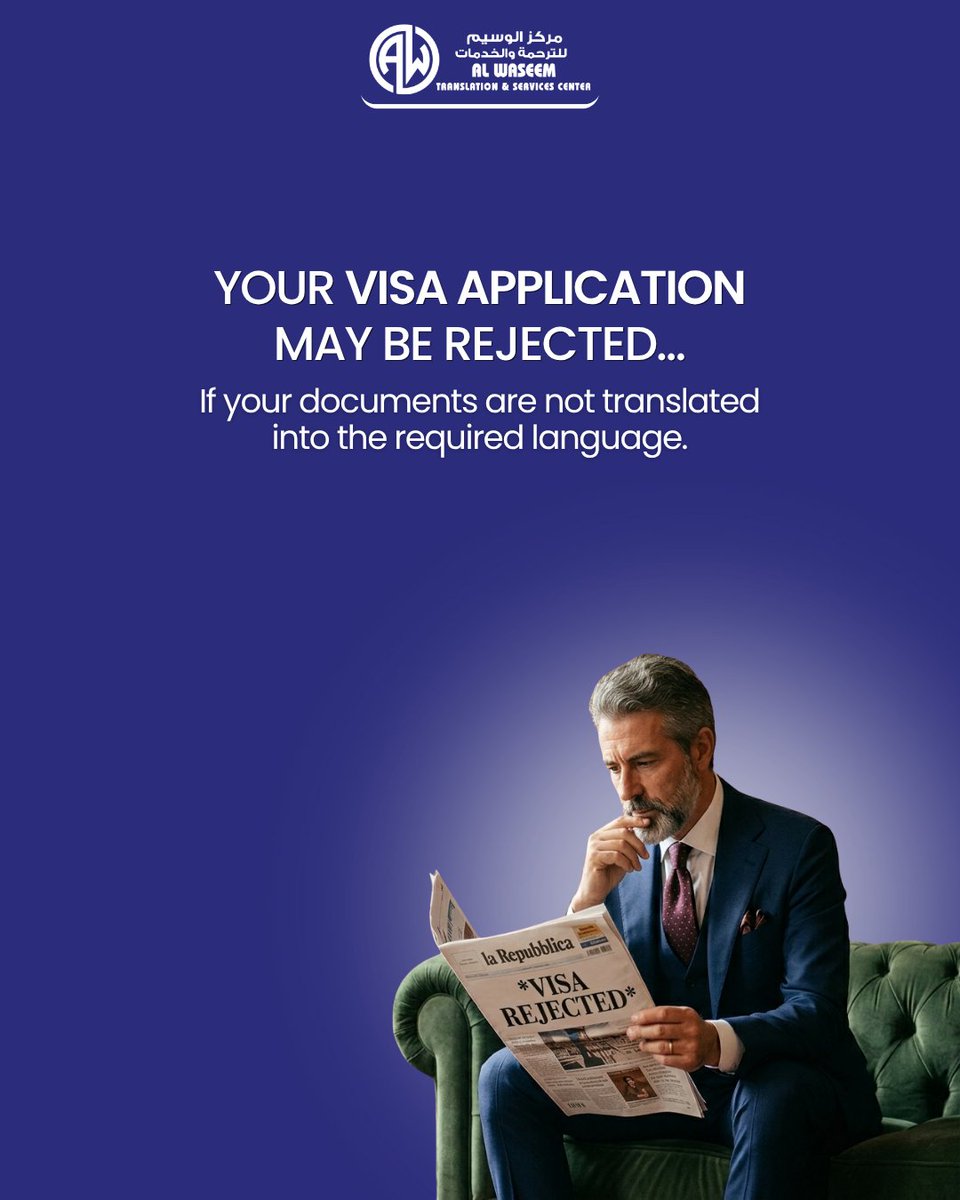 AlwaseemC's tweet photo. Translate your document from a certified translation company before your VISA appointment date. https://t.co/6RcchOOi5I