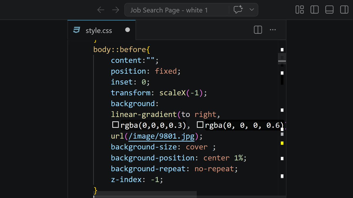 Banky_Vic1's tweet photo. One CSS problem I ran into recently 👇
How do you flip a background image without flipping the entire design?
My first instinct was:
transform: scaleX(-1);
But there’s a problem… 🧵
(#30DaysOfCode Day 21) https://t.co/v7jioPpr2a