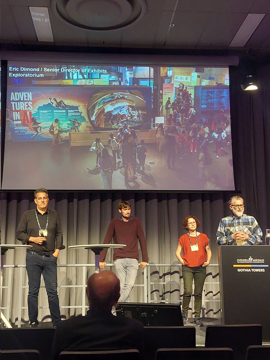 Blooloop's tweet photo. This afternoon at #Ecsite2026, we are hearing from Lawrence Hall of Science, Exploratorium, Ars Electronica Center Linz, and IMAGINARY, sharing how they have juggled the task of creating exhibits that engage with multiple dimensions of #AI https://t.co/p8Wo9mEDhl
