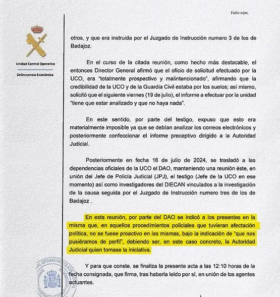 pedropcelis's tweet photo. 👇🏻🔴Esto es MUY grave. 

El DAO de la Guardia Civil ordenó a sus agentes “no actuar” en los casos de corrupción de Pedro Sánchez y del PSOE. 

Son una mafia. https://t.co/hoGUO0y96y