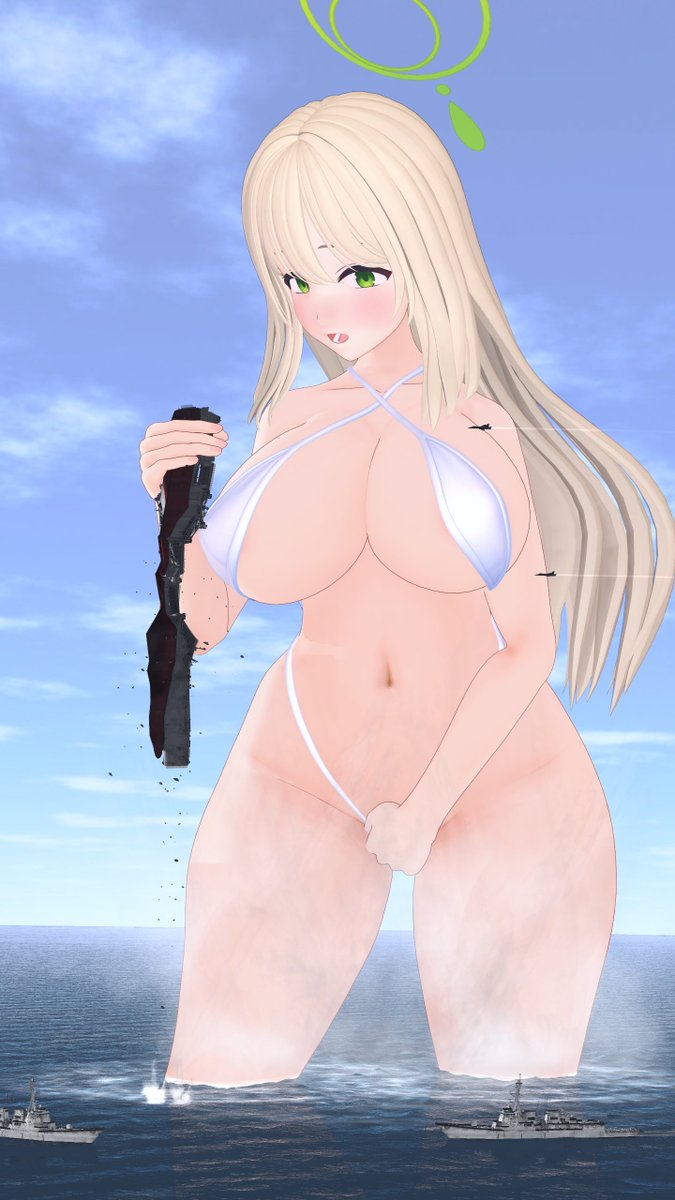 decalto_D's tweet photo. 空母を潰してしまったノノミちゃん😊

「気持ちよくってつい潰しちゃった。ごめんね♪」
「次はあたなに気持ちよくしてもらおうかな🩷」
「ちょっと！なに見てるんですか！」 https://t.co/qbQYWUaLhm