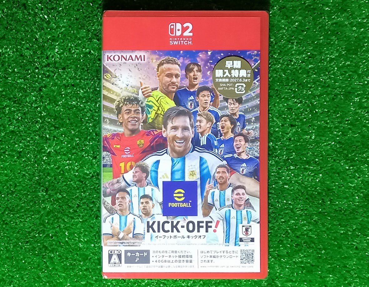 max_daitou's tweet photo. 📷6月4日発売 #新作ゲーム ご紹介📷
通常版
#NintendoSwitch2 
【 #eFootball™ Kick-Off! 】

ご来店お待ちしております🎈🎈🎈
#大東 #ゲーム https://t.co/HZnXlDhm1j