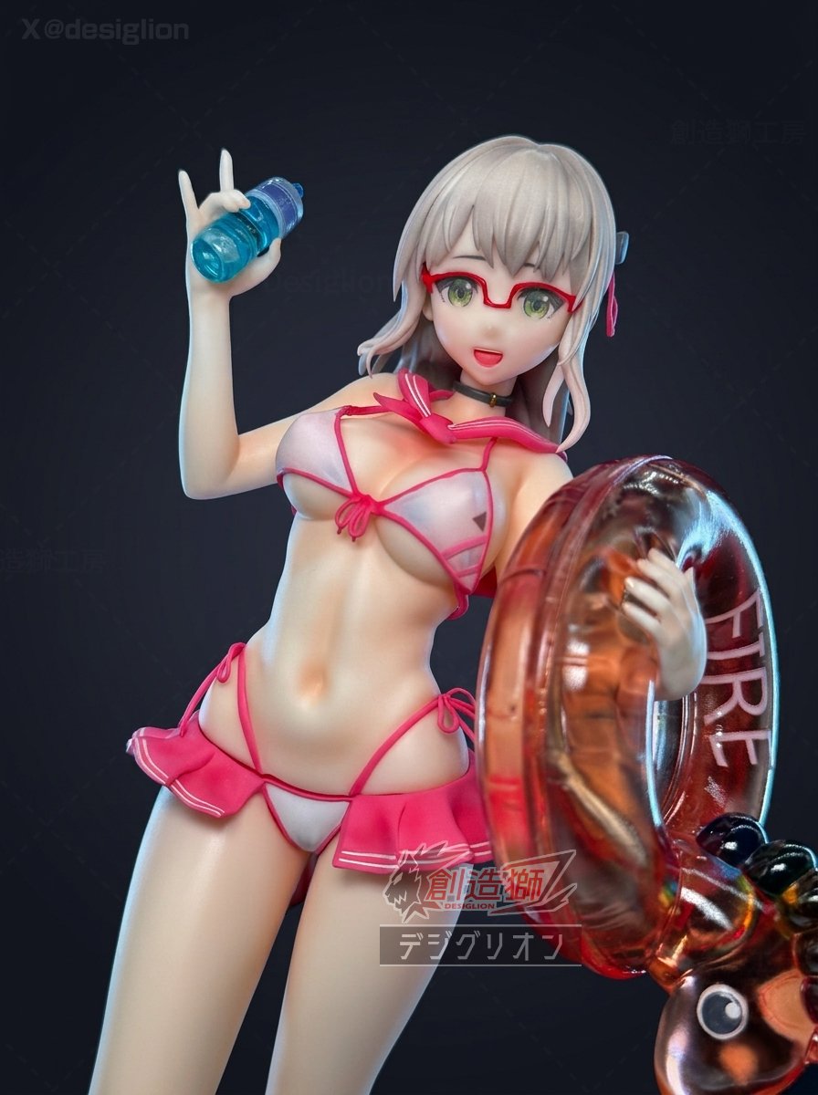 desiglion's tweet photo. Web即売会「となりのモケイフェスティバル9」(2026年6月14日)
再販作品：
🔮《崩壊：スターレイル》 マダムヘルタ（少量再販）
サイズ 全長約290mm
￥32,000

💦《勝利の女神：NIKKE 》ネオン水着Ver. 
1/7
¥18,000

全部未塗装未組立のガレージキット。

原型：
@CapetaChung
 [Chung _WTC (ロイス)]

#HonkaiStarRail #TheHerta 
#となモ9 #TMF9