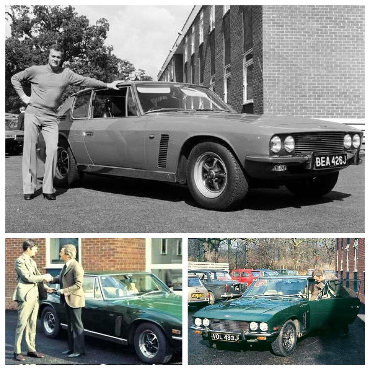 Superstar_Cars's tweet photo. Some like it hot ... Remembering legendary actor Tony Curtis, born #OnThisDay 1925. 

Tony loved his cars. While filming #ThePersuaders at Pinewood Studios, he had a spin in the Jensen demonstrator. Soon after, on 15 February 1970 he took the keys of his very own Interceptor II. https://t.co/NPVB917Zlt