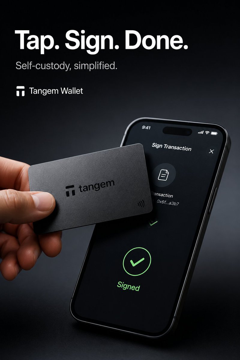 Wolfpath6's tweet photo. Tangem has changed the way I think about self-custody. No complicated setup, no paper backups to worry about just a simple tap and you're in control of your crypto. 
Security and convenience finally work together. 🔐✨ https://t.co/oziZPOrW1O