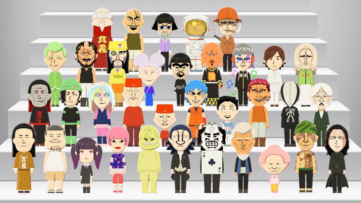 borzoistab's tweet photo. そういえば半分の35人いった！
キャラを作る順番に全く秩序がない https://t.co/6eagjohwjq