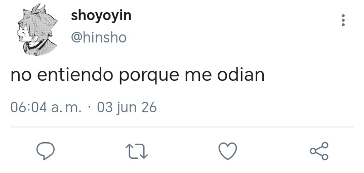 nevakiiw's tweet photo. ִ  ⎯⎯ㅤִ   ㅤ #shoyo  ㅤִ   ⎯⎯  ִ  
   ౨ৎ  ִ :   Why are you so obsessed ? 

Donde Shoyo no comprende el porque los chicos parecen odiarlo tanto. 

O donde el odio era la única forma de ocultar los sentimientos que tenían por el pequeño pelirrojo. https://t.co/HKp8rEwb3U