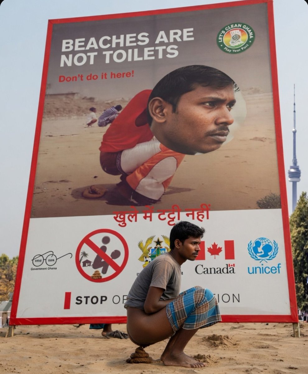 IKMKBHOSDA's tweet photo. @RomaniaMare1918 Imagine the smell. Most of them are illegal immigrants who should all have been deported.
Canada let in waves of Indians who turned the place into a stinking curry cloud.Brampton smells like BO mixed with old masala and sewage. They pack buses parks and malls with zero deodorant. https://t.co/ENUimL9q0K