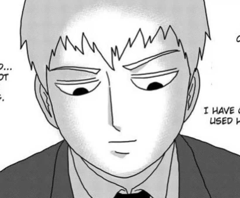 kittycatryo's tweet photo. i actually love manga reigen so much i wanna throw him in a blender https://t.co/0OfXp0B8hc
