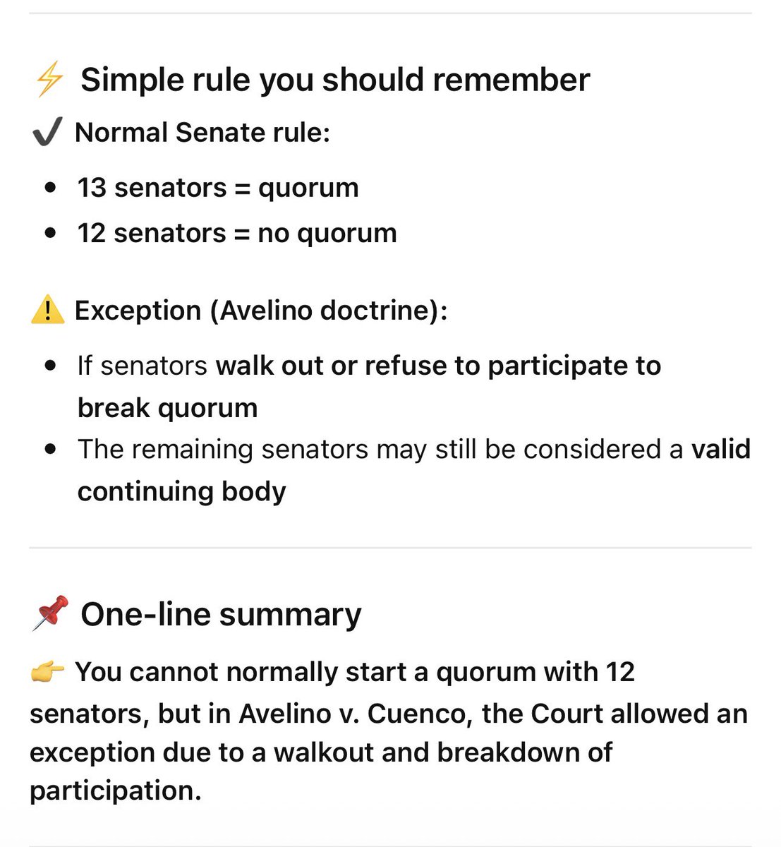 kathh91_'s tweet photo. @kikopangilinan bend the law mga ogag!!! 

12 senators CANNOT START a quroum under avelino v cuenco....!!! bend the law na nga mga sinungaling pa...! https://t.co/9sY05EBVzy