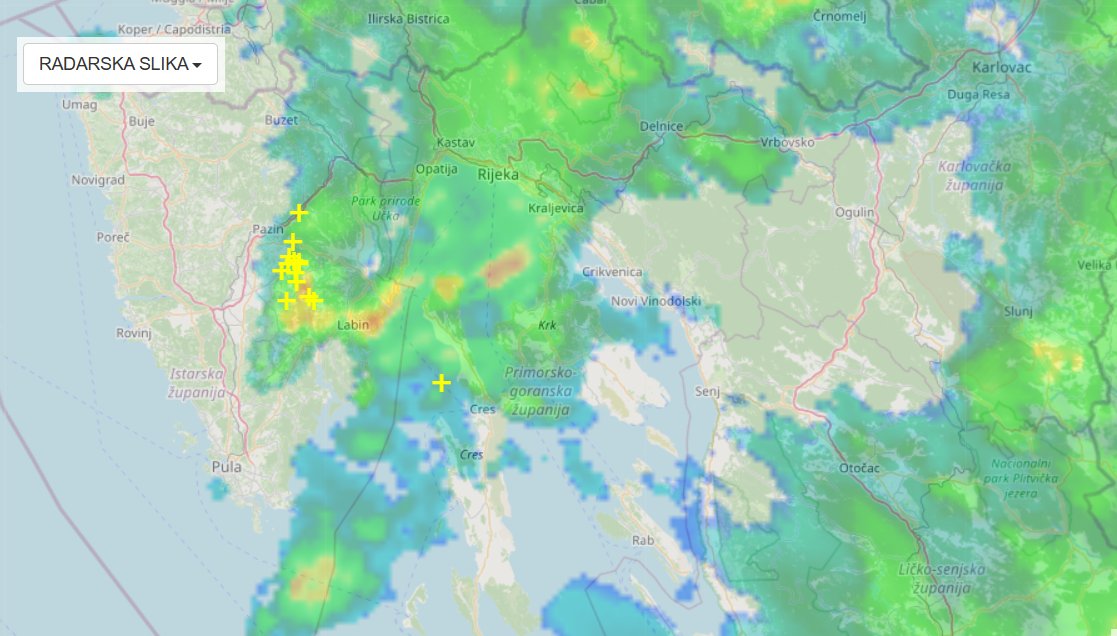 IstraMet's tweet photo. Čim je sunce malo provirilo, odmah su se javili grmljavinski pljuskovi u središnjoj Istri. Nestabilni će biti i idući sati. ⚡️⚡️⚡️⚡️

https://t.co/CwkL6q849T https://t.co/yP4R6iZmk1
