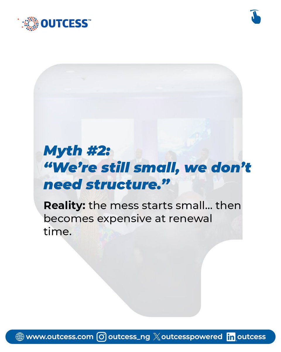 OutcessPowered's tweet photo. A lot of businesses don’t realize they have a Microsoft licensing problem… because “everything is working.”

Until renewal season hits.

Swipe through for the myths surrounding Microsoft licensing. https://t.co/1teScaqKoU