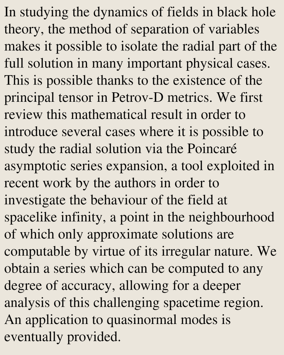 RelativityPaper's tweet photo. Poincaré asymptotic expansion in black hole theory

Giampiero Esposito, Marco Refuto
https://t.co/6iYsGDLDlN [𝚐𝚛-𝚚𝚌] https://t.co/zojMXhjlup