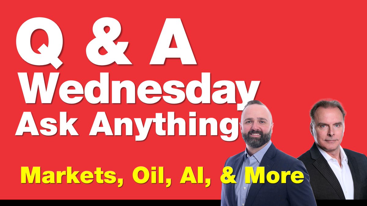 brentclanton's tweet photo. Investors are weighing a powerful AI-driven rally in technology and semiconductors, rising oil prices tied to Middle East tensions, and questions surrounding inflation and interest rates...@LanceRoberts & Danny Ratliff take on your investing questions on #TheRealInvestmentShow, streaming-live at 6am CT on YouTube, Meta, LinkedIn, & X.
(Links are in the comments)
