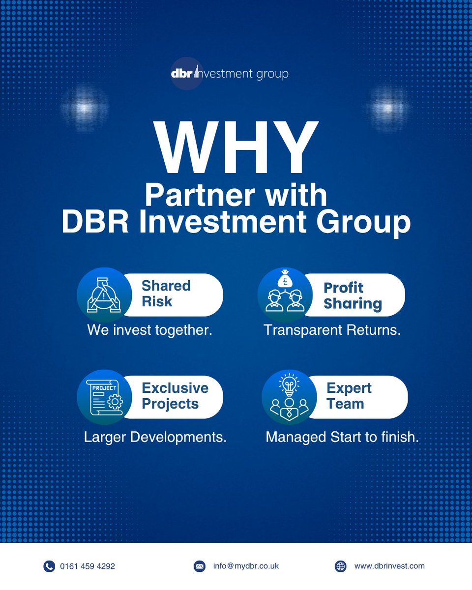 dbrinvests's tweet photo. At DBR Investment Group, we believe in doing things differently. 

We work alongside our investors, sharing the journey, aligning goals, and making sure every project is managed with care from start to finish. https://t.co/D5esH6lXeu