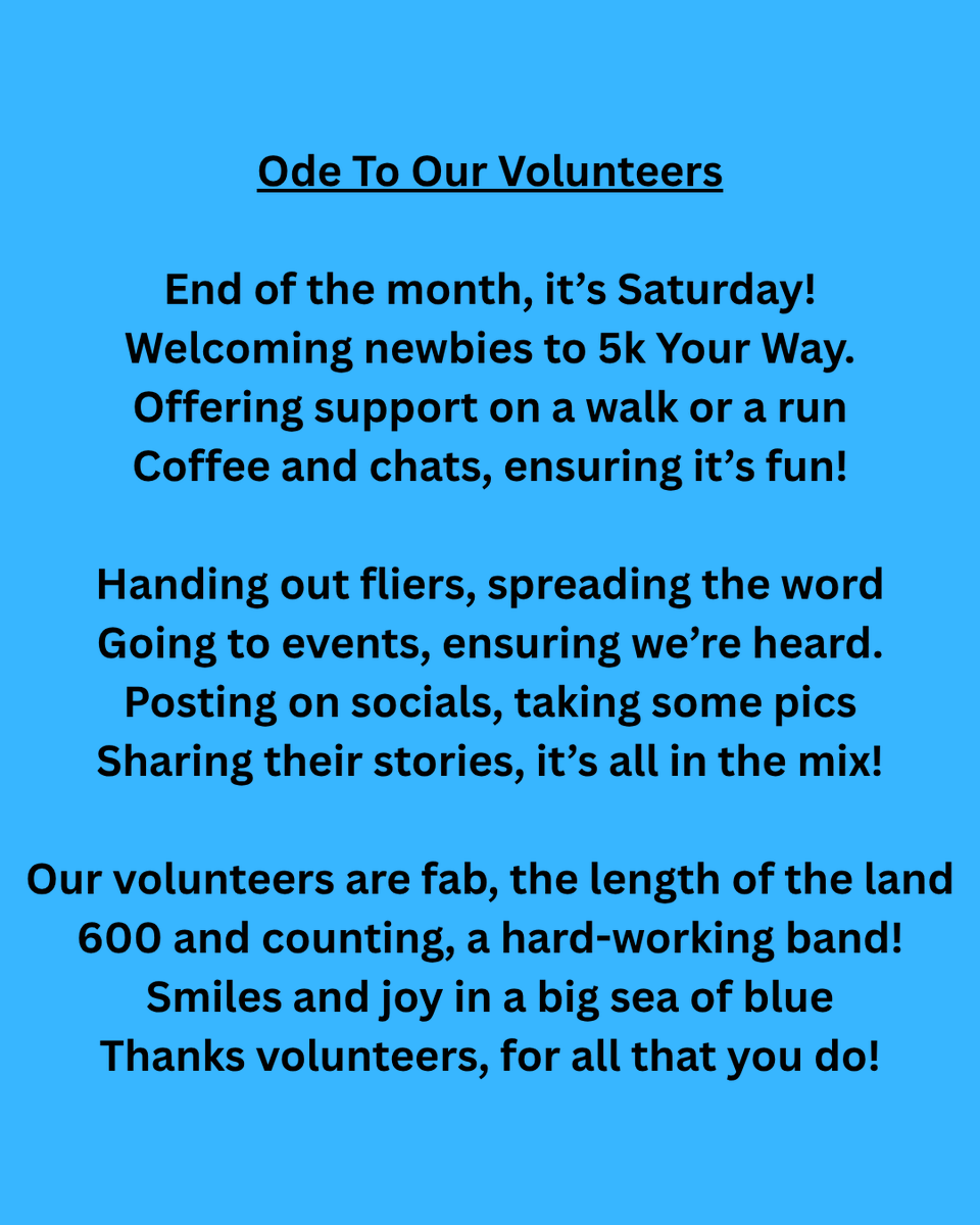 MOVEcharity's tweet photo. A big shout out to our amazing volunteers who do so much to support others and spread the word about the power of movement. Thank you - we couldn’t do this without you! #VolunteersWeek #moveagainstcancer https://t.co/j6Zj8Vlb0R
