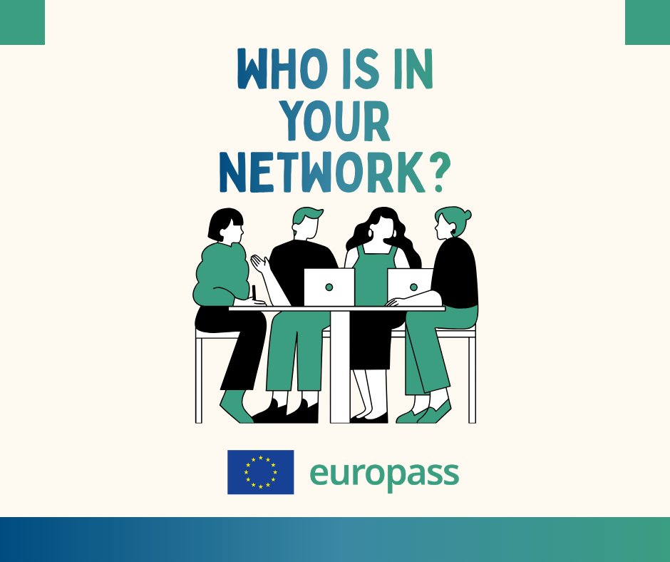 EuropassEurope's tweet photo. Hello job seeker 👋

Who is in your network?

Sometimes all it takes is a question, a conversation or a shared experience to discover a new opportunity.

The people around us can help us see new possibilities and explore paths we might not have considered before.

Who has had a positive impact on your career journey?

👇 Tell us in the comments.

#Europass #Networking #CareerSkills #CareerDevelopment