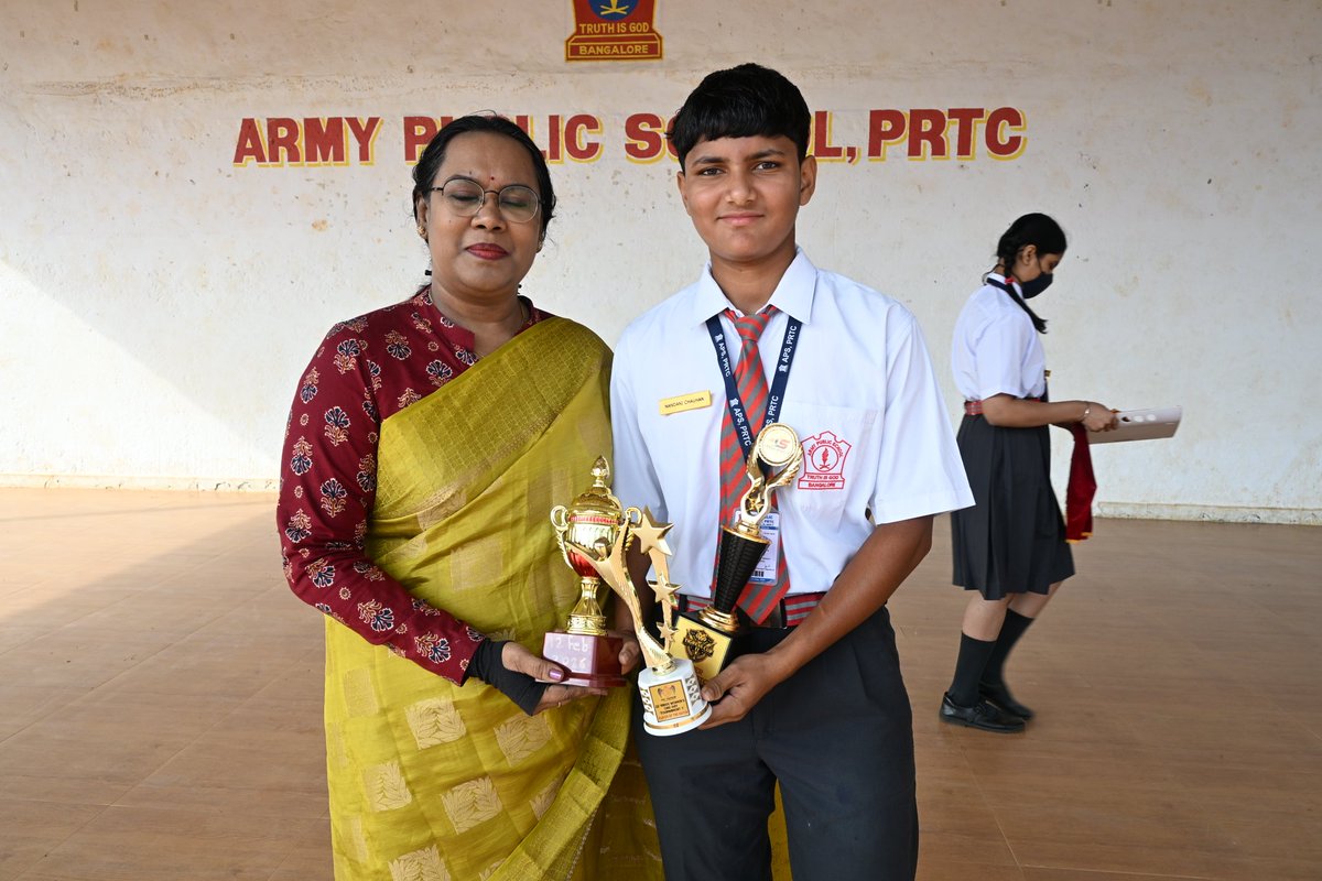 apsprtcbangalor's tweet photo. A proud moment for APSPRTC! 🎉
Congratulations to Ms. Nandhini Chauhan for being awarded the "Man of the Match" for her outstanding performance in the KSCA Inter-Class Cricket Tournament. Your dedication, skill, and sportsmanship have brought great pride to the school. 
🌟🏆 https://t.co/qbxeJkmQEZ