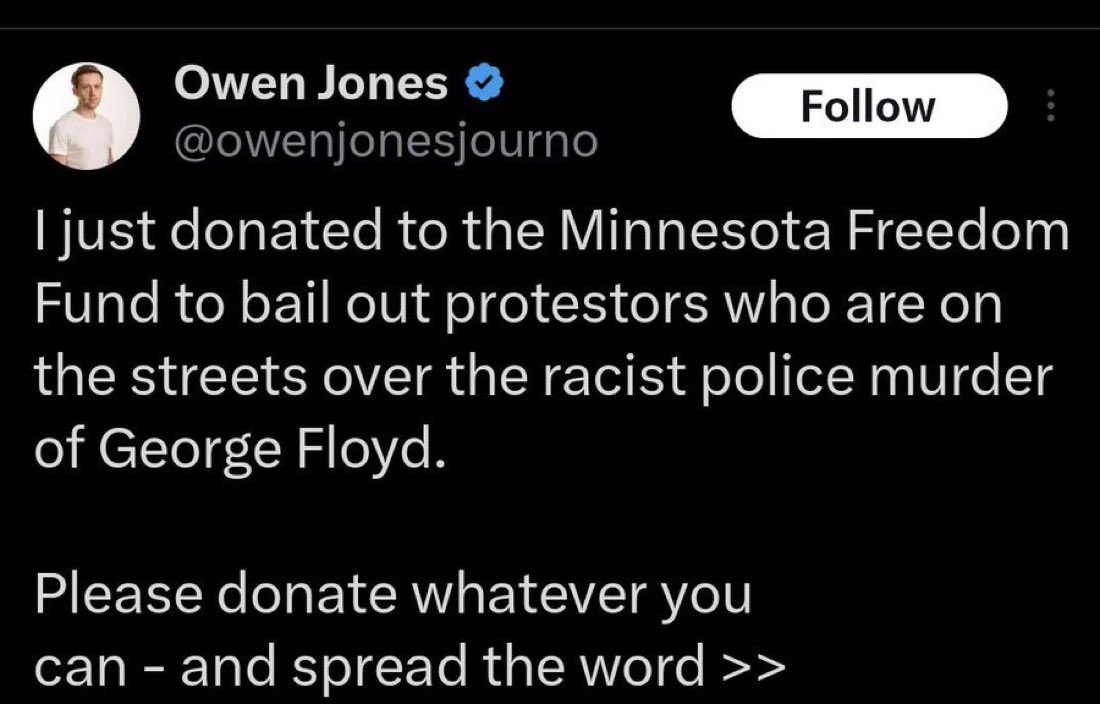 Element_M1ller's tweet photo. It’s a shame they’re white lads else you’d put your hand in your pocket and help them with whatever legal issues they’re now going to face. 

Hypocritical cunt. https://t.co/Sp32QxiwtU