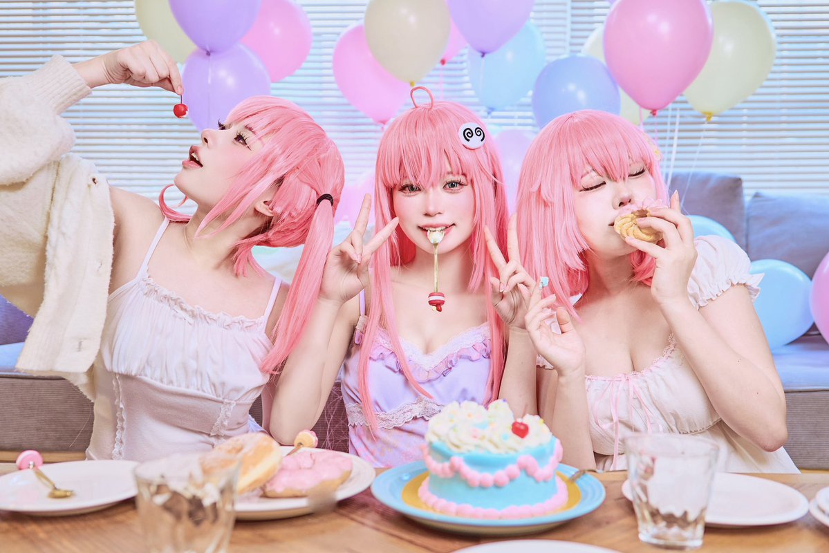 moan__05's tweet photo. cosplay / デビルーク三姉妹 https://t.co/BZ4HRWG6rt