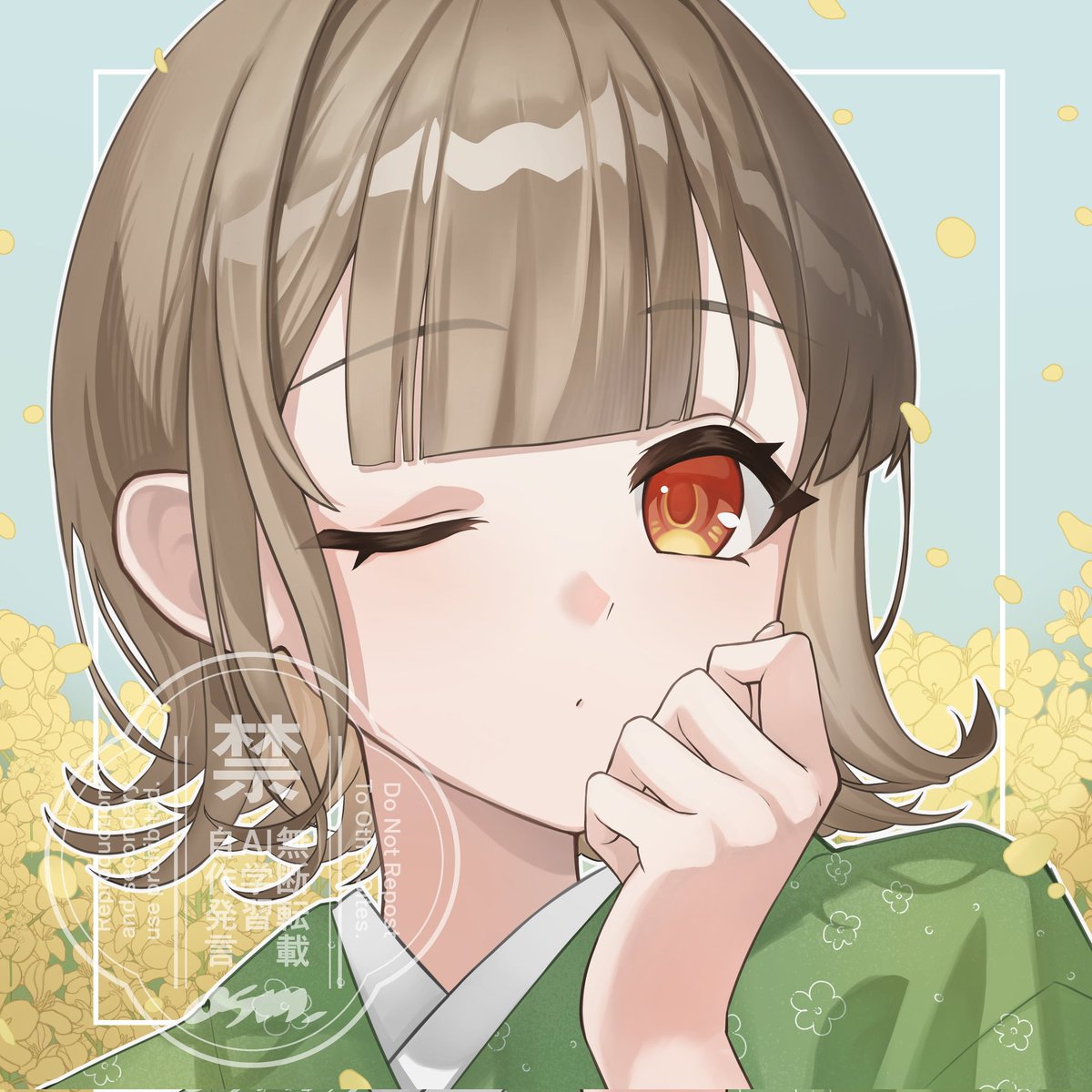 osm_hp's tweet photo. 菜の花
 #イラスト  #illustration https://t.co/d8jRlGLg57