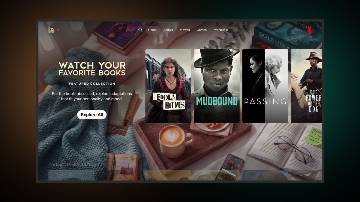 advancedtv's tweet photo. Netflix launches book-to-screen hub
https://t.co/gnYYLh7oBr https://t.co/nvpP3jQcK4